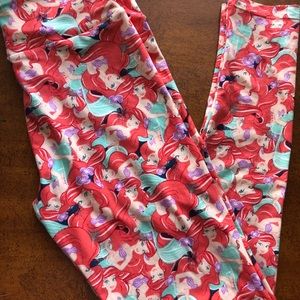 Lularoe One Size Little Mermaid Leggings Ariel OS